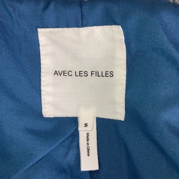 Avec Les Filles fuzzy zip up - Picture 2 of 4